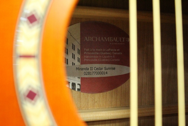Guitare Acoustique Archambeault (Godin) Miranda II Cedar Sunrise - Image 2
