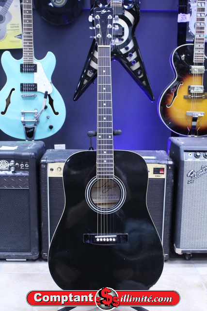 Guitare Acoustique de feux de Camps Jay Jr JAY-TRD/BK
