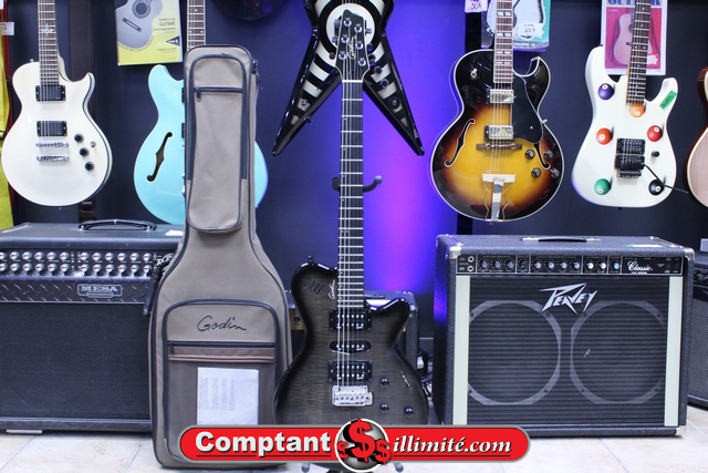 Guitare Électrique Godin XTSA Black Flame