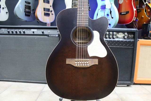 Guitare Électro Acoustique 12 cordes Art et Lutherie Legacy 12 Bourbon Burst cw qit - Image 3
