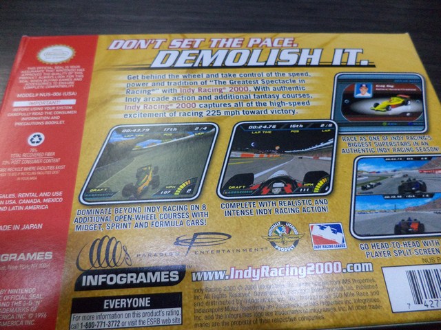 Indy Racing 2000 (CIB) NINTENDO N64 - Image 2