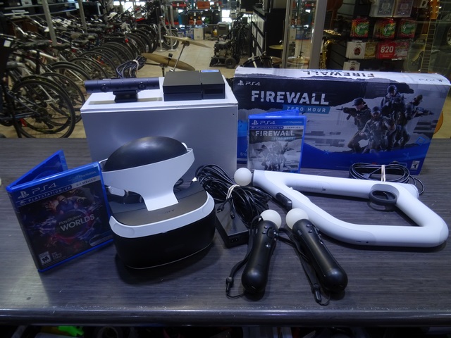 Kit Casque PSVR PS4 +2 motion move + Fusil + 2 jeux sony