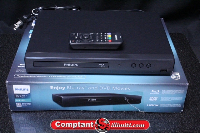 LECTEUR BLURAY + TC PHILIPS bdp1502/f7 b