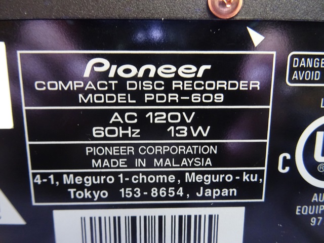 Lecteur CD no Tc Pioneer PDR-609 - Image 4