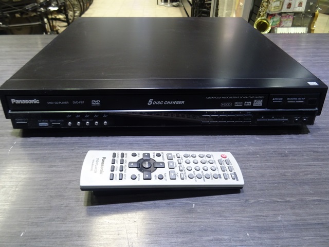 Lecteur Dvd et Cd Caroussel 5 Disques +tc Panasonic DVD-F87