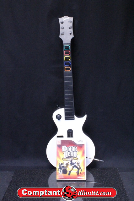 Manette guitar hero + Jeu nintendo wii