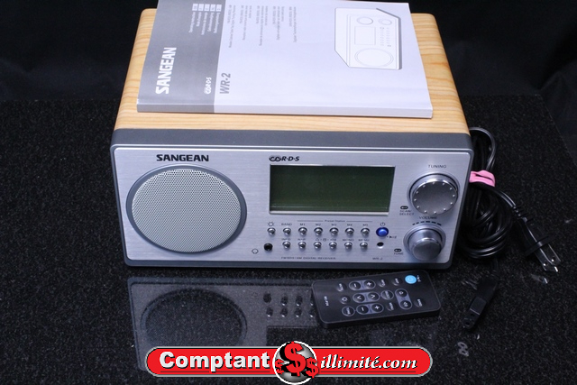 Radio Am/fm réveil prise Aux +tc SANGEAN WR-2