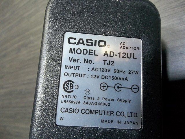 adaptateur secteur casio ad-12ul - Image 2