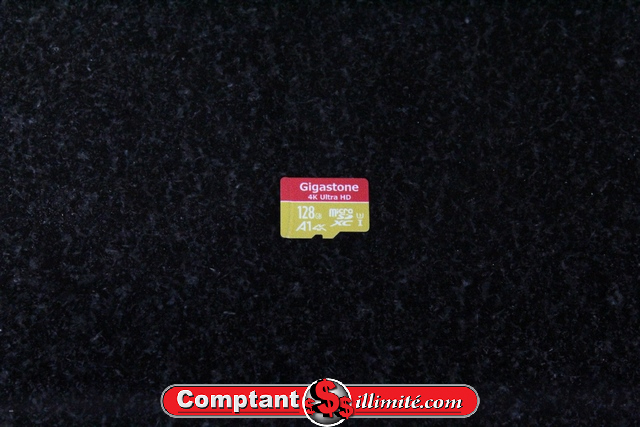 carte micro sd 128gb 4k Uhd U3 gigastone 20011024
