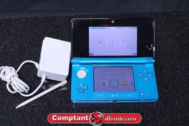 console 3ds turquoise +acc nintendo ctr-001