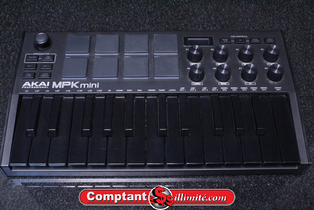 controleur usb Akai Mpk mini black edition