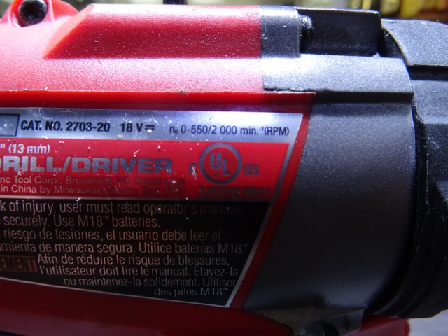 ensemble perceuse visseuse+clé a chocs+2 batteries m18 xc6.0 et 1.5ah+chargeur milwaukee 2953-20/2703-20 - Image 3