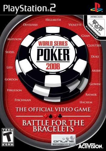 world series poker 2008 sony ps2